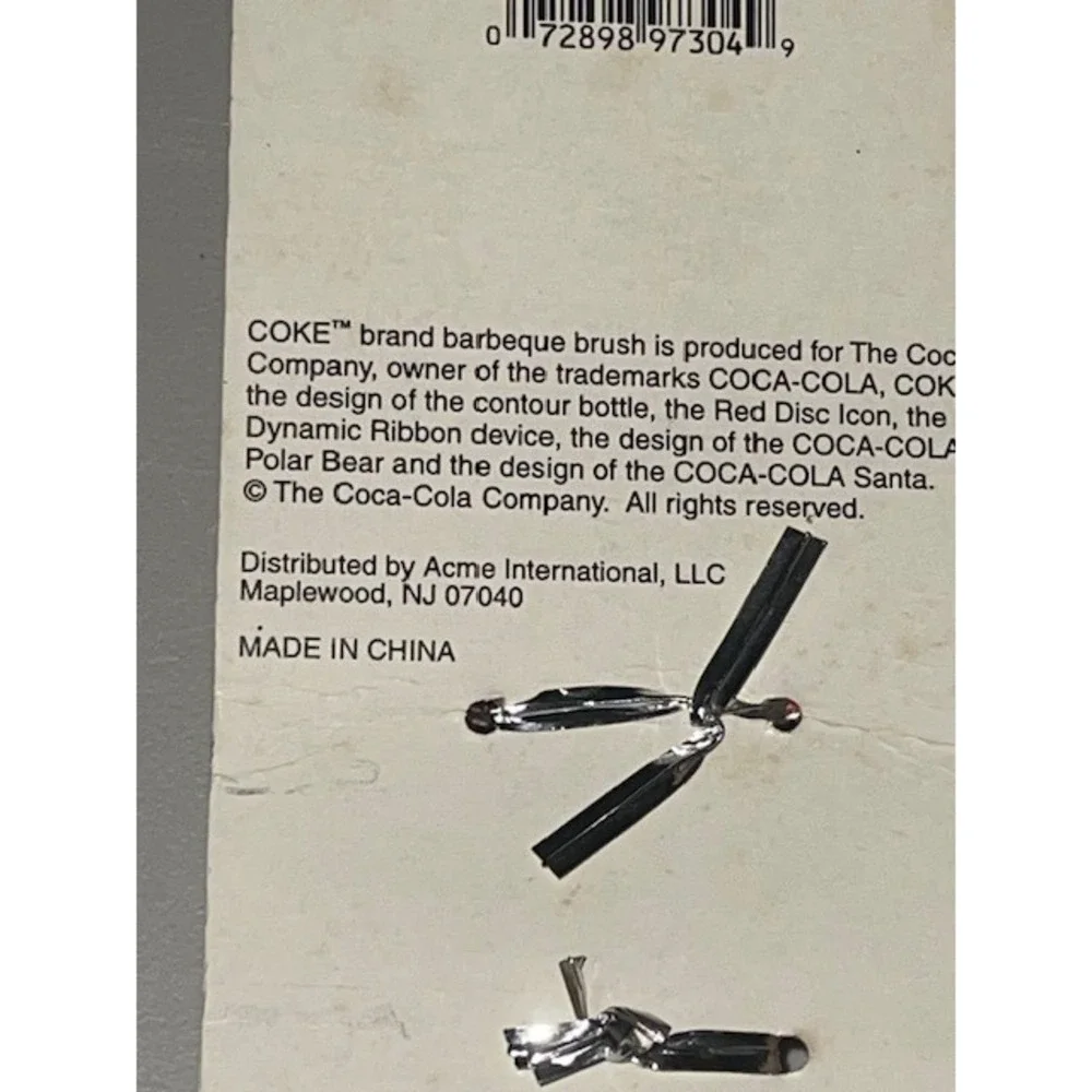 Coca Cola BBQ Brush Bottle‎ Handle Heat Resistant Stainless Steel Bristles - Picture 5 of 5